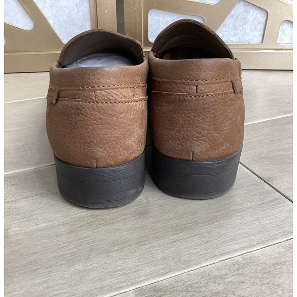 Denim & Supply Ralph Lauren Sandi Brown Leather Loafer Men Slip On Shoes 13 D